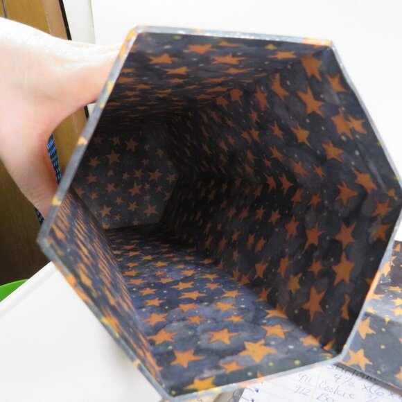 Stars & Saints Wine Box (or tall box) 13" tall Christmas holiday giftable - Picture 4 of 8